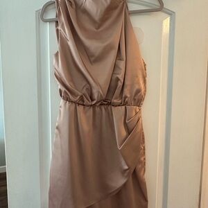 Elegant Satin Sleeveless Dress